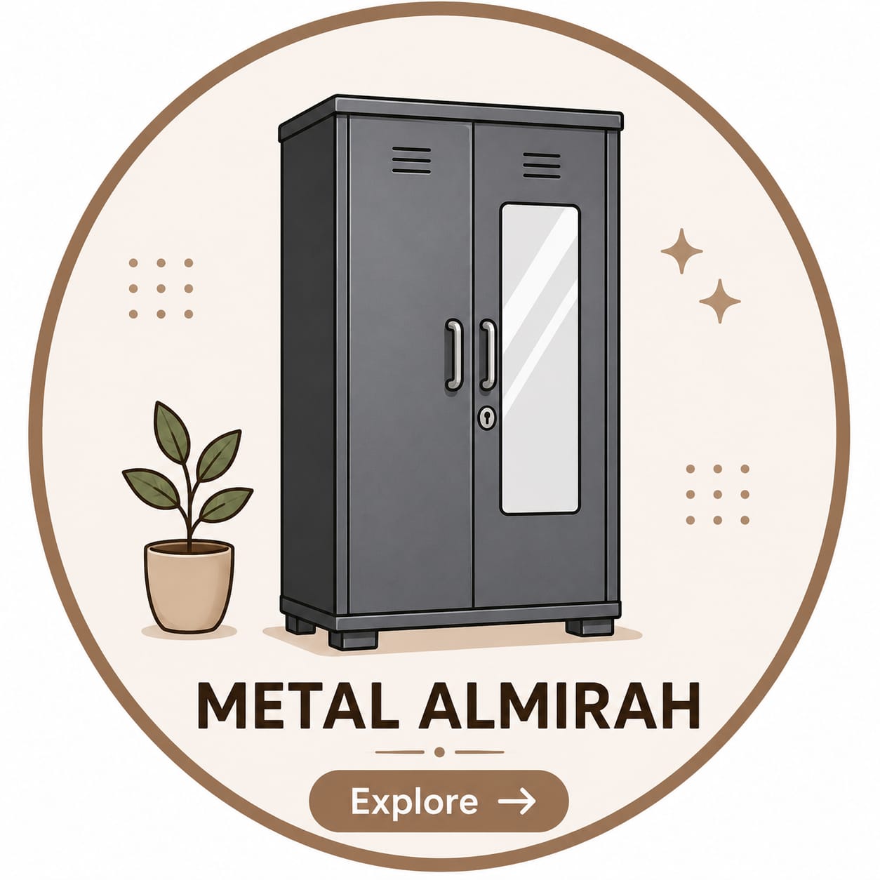 Metal tijori