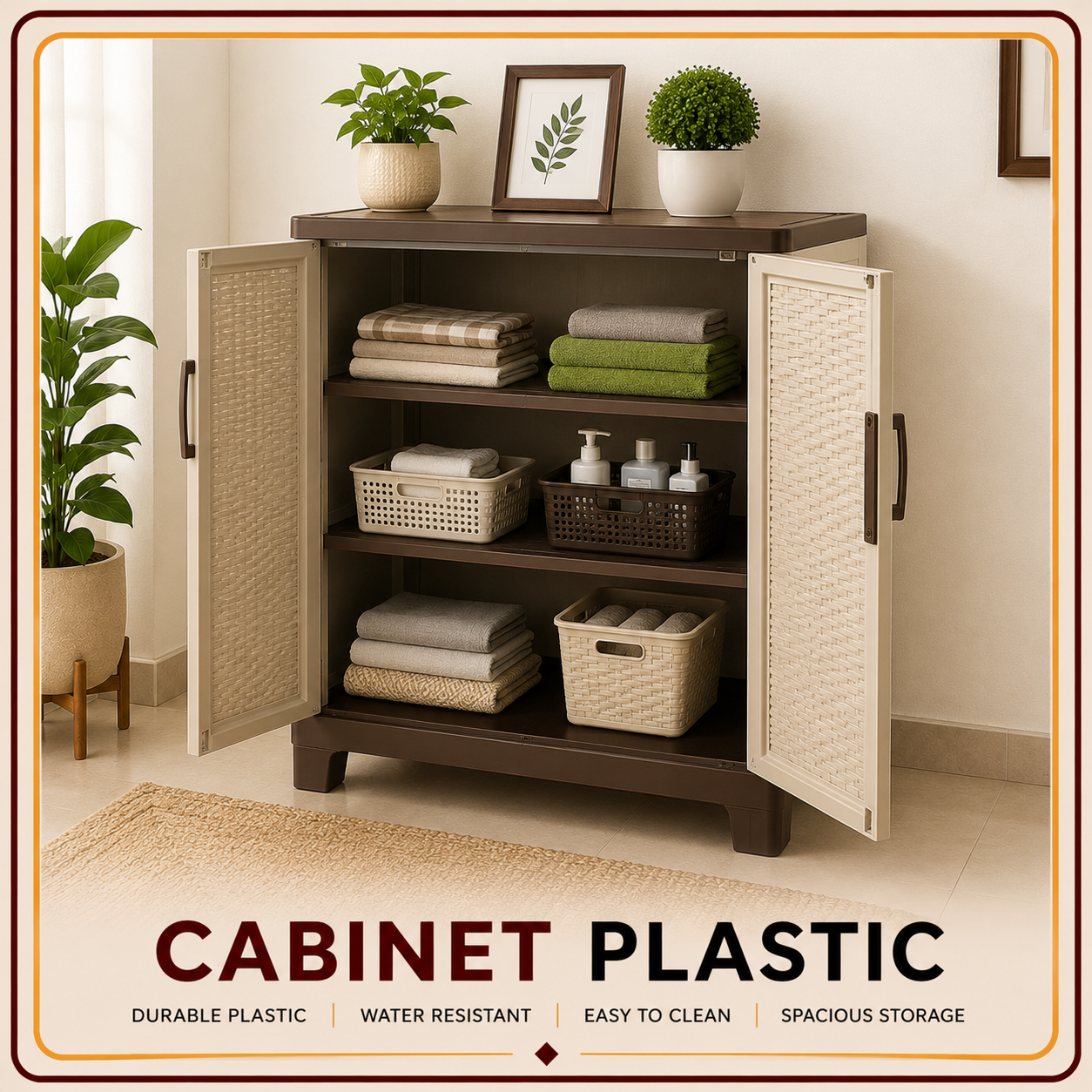 Cabinet plastic