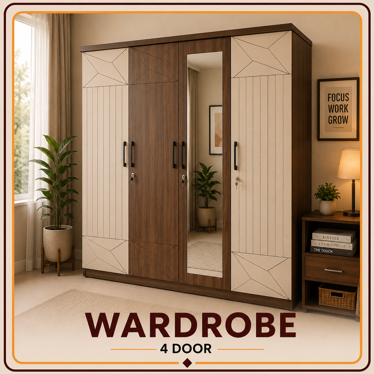 Wardrobe 4 door