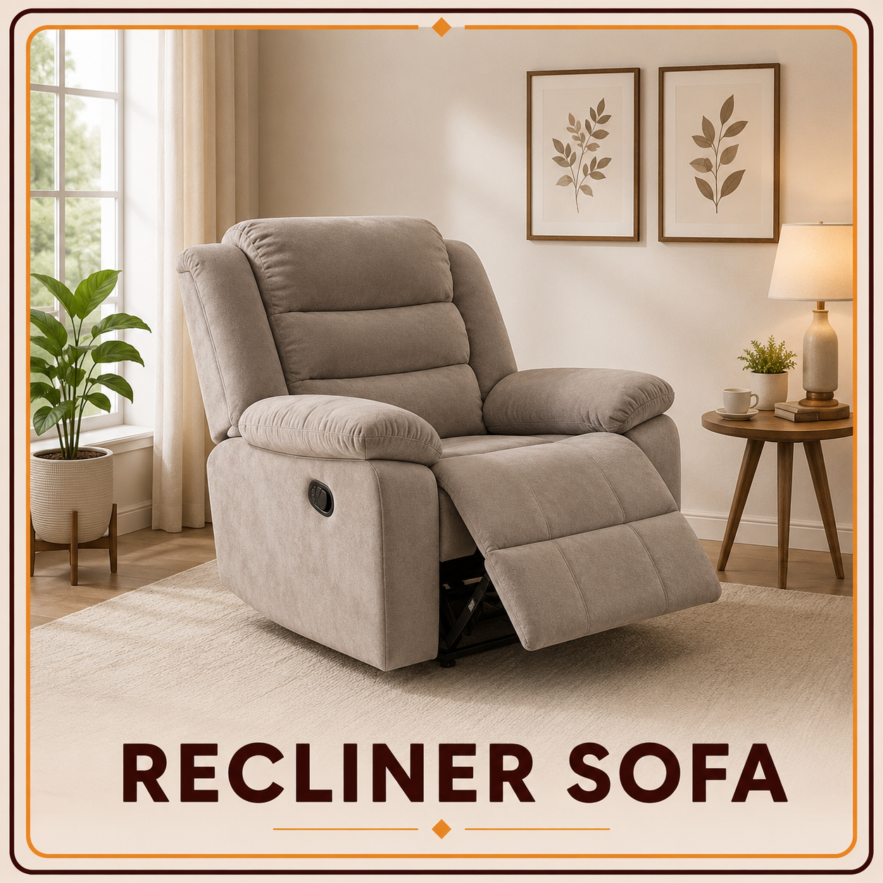 Recliner sofa