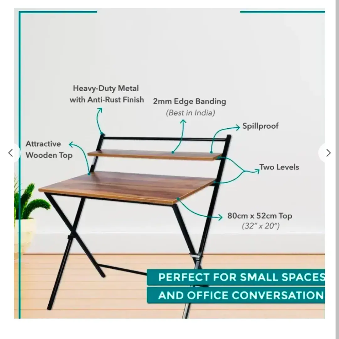 Metal folding table / folding study table 