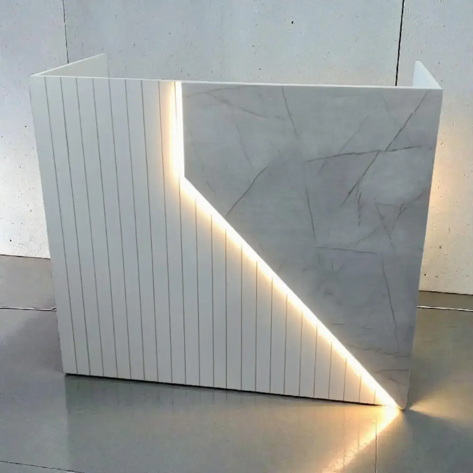 Office Reception Table With LED Light
