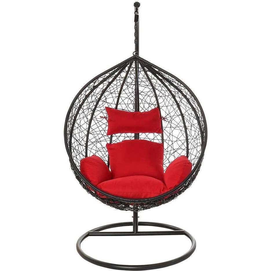 SINGLE SEATER HANGING SWING WITH STAND FOR BALCONY , GARDEN SWING