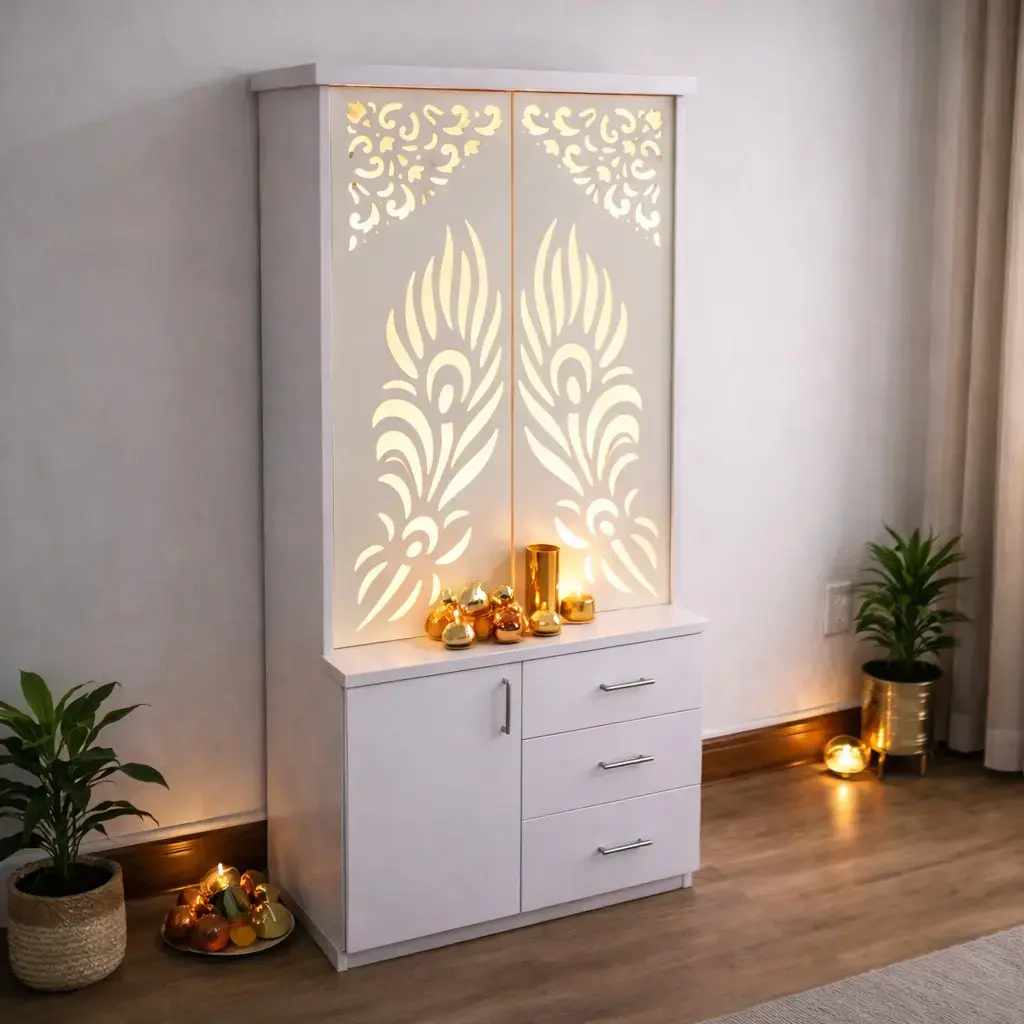 Mandir White In CNC Cutting