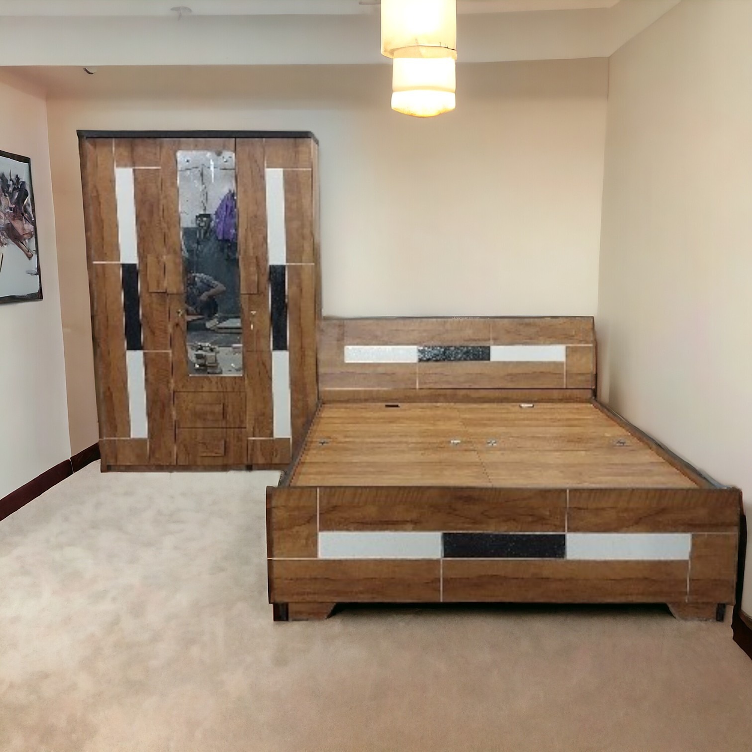 Bed & Wardrobe Set In Surat