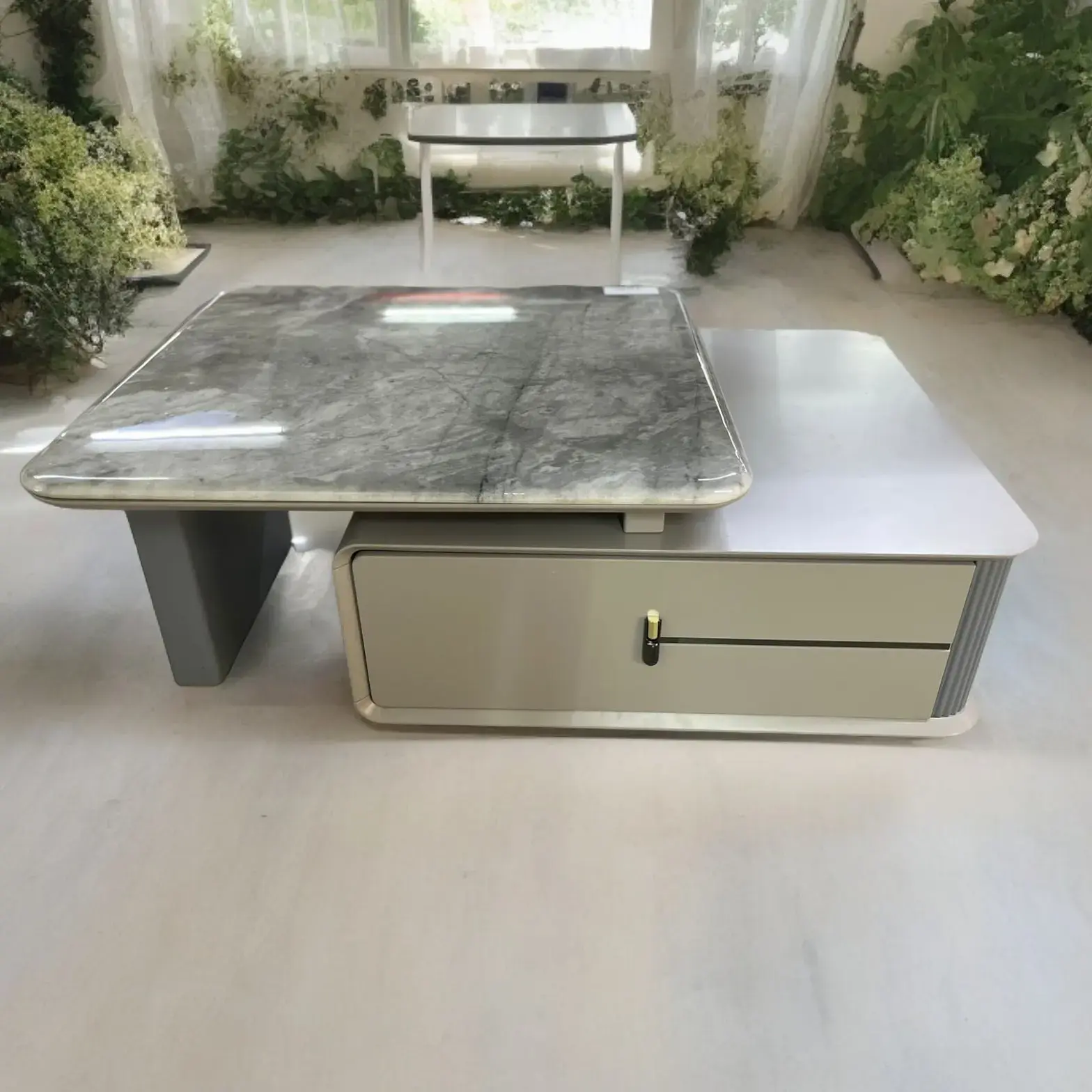 Imported Centre Table With Marble Top