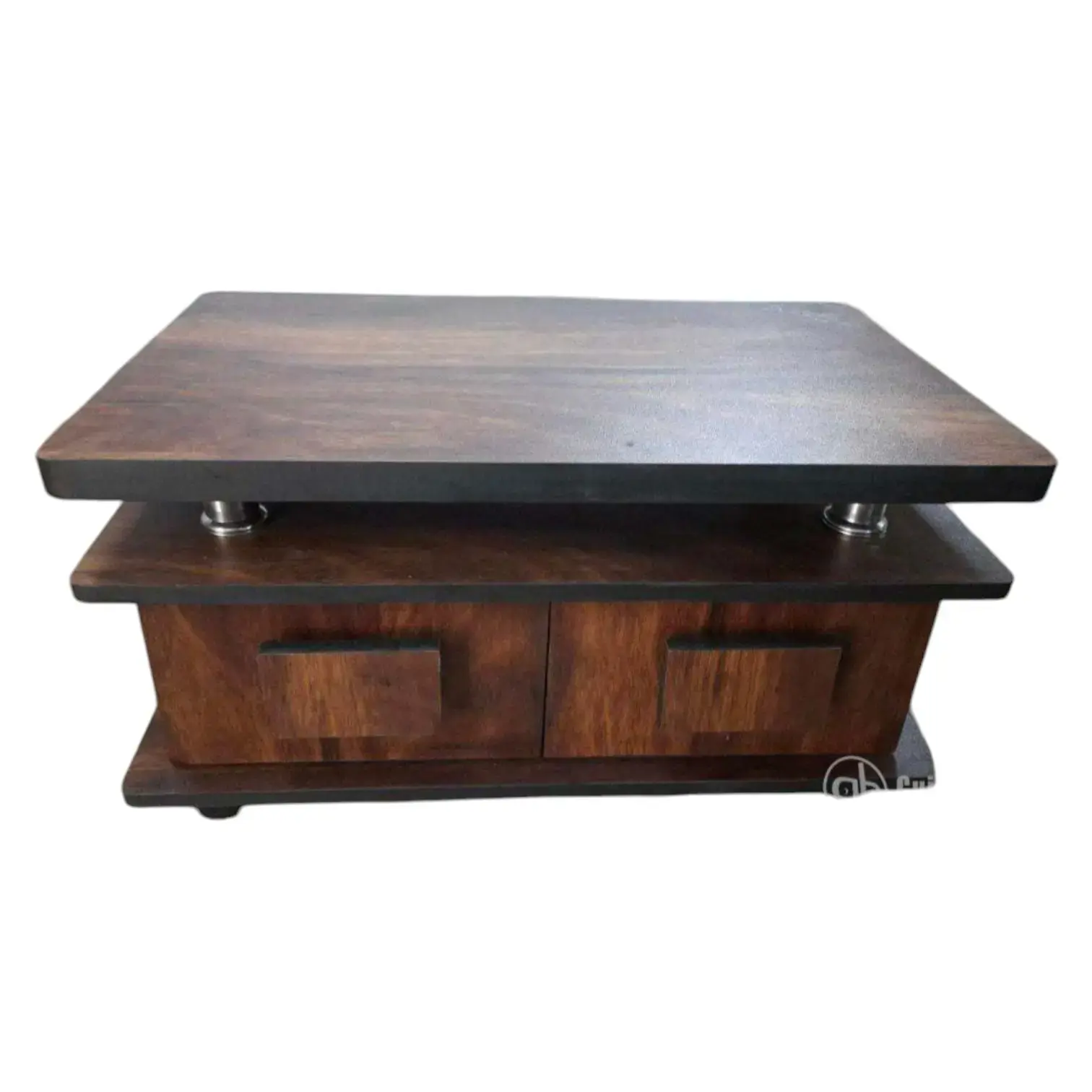 Centre Table 2 Drawer Plain Top