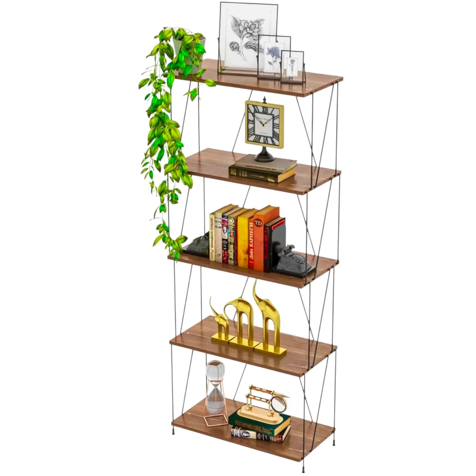 5 Shelves