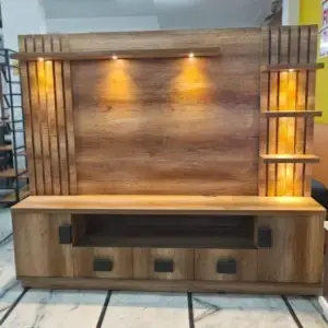 Full TV Unit With Showcasing Lights for dining room