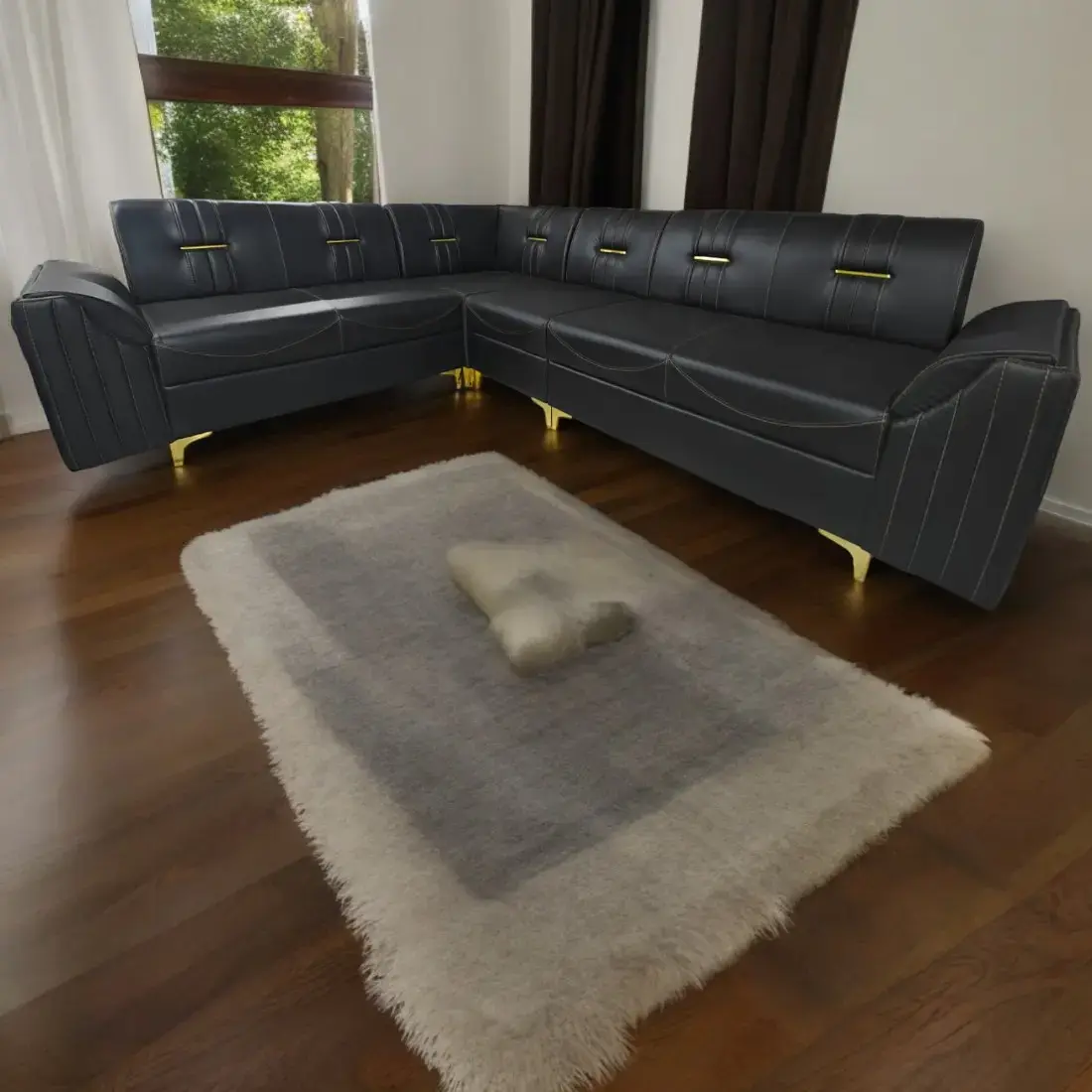 Black Corner Sofa In Surat