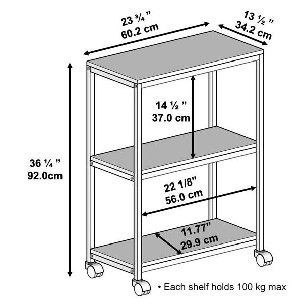 3 shelf