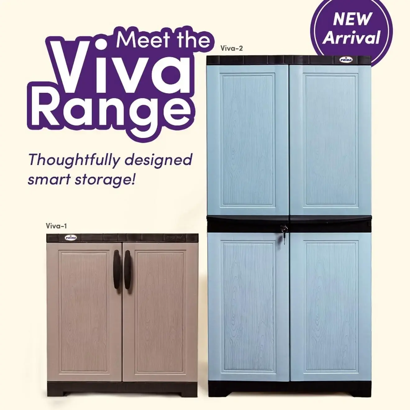 Plastic cabinet by prima viva series