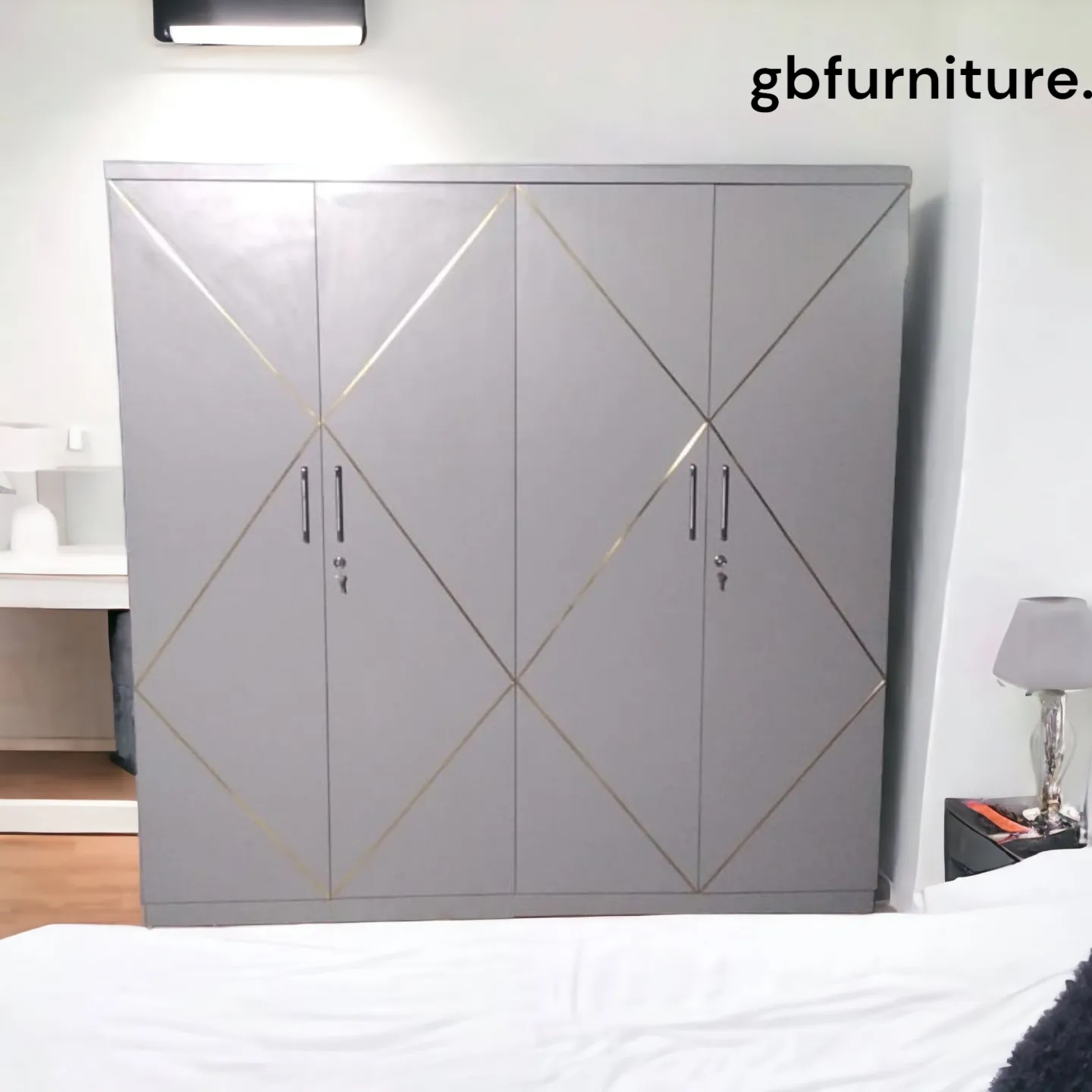 Plywood 4 Door Wardrobe In Sunmica Finish