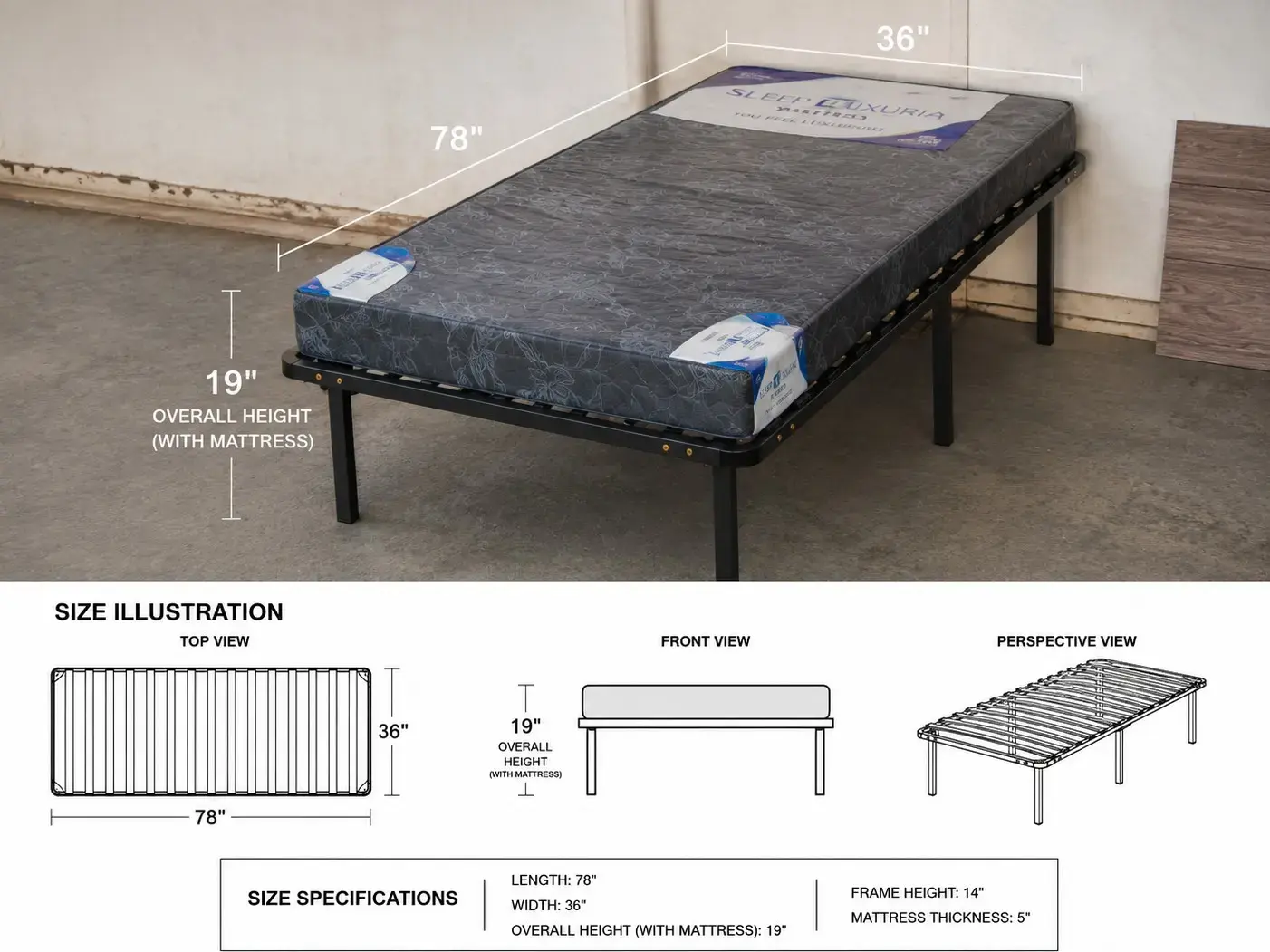 6.5/3 With Mattress