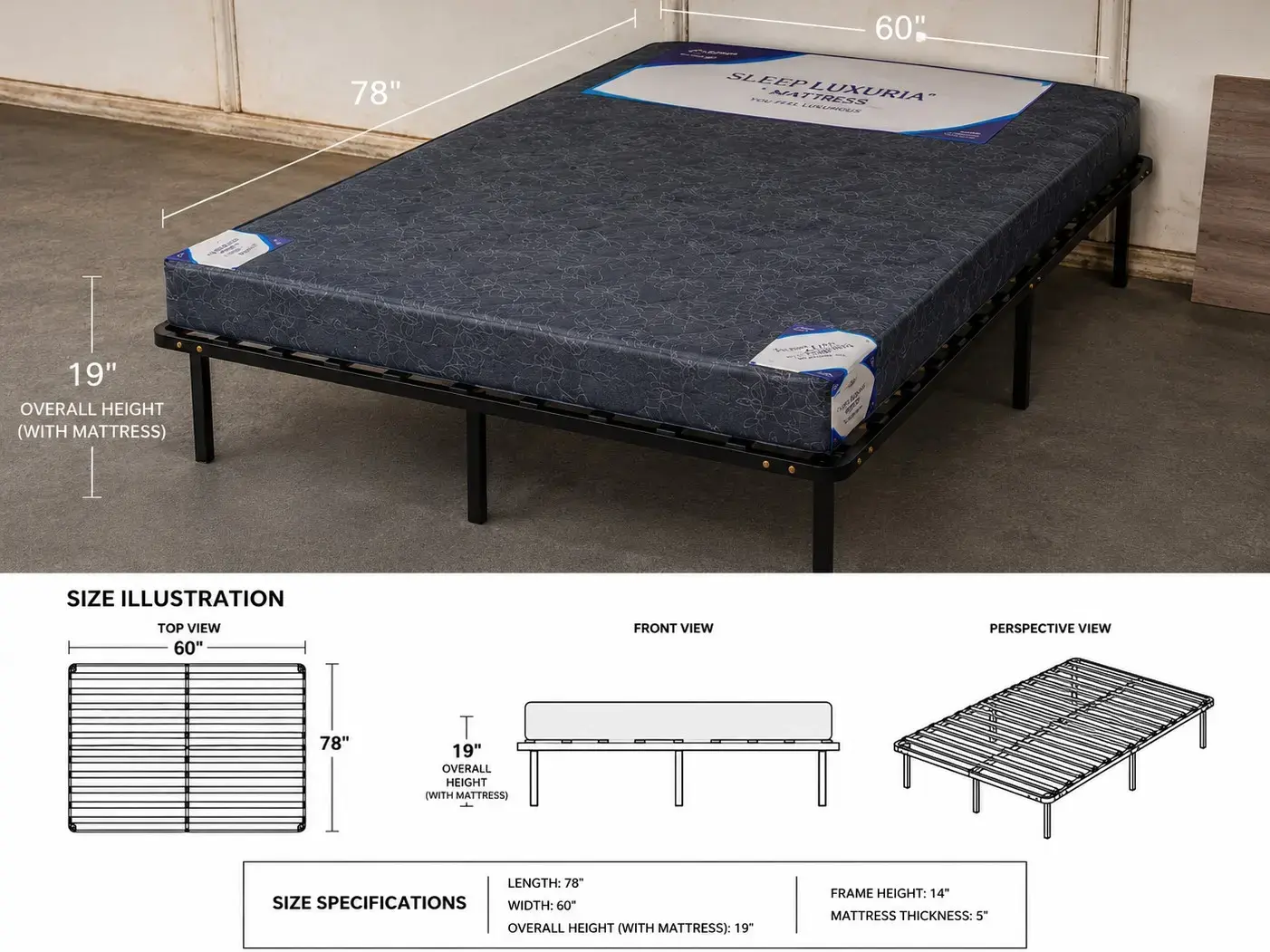 6.5/5 With Mattress