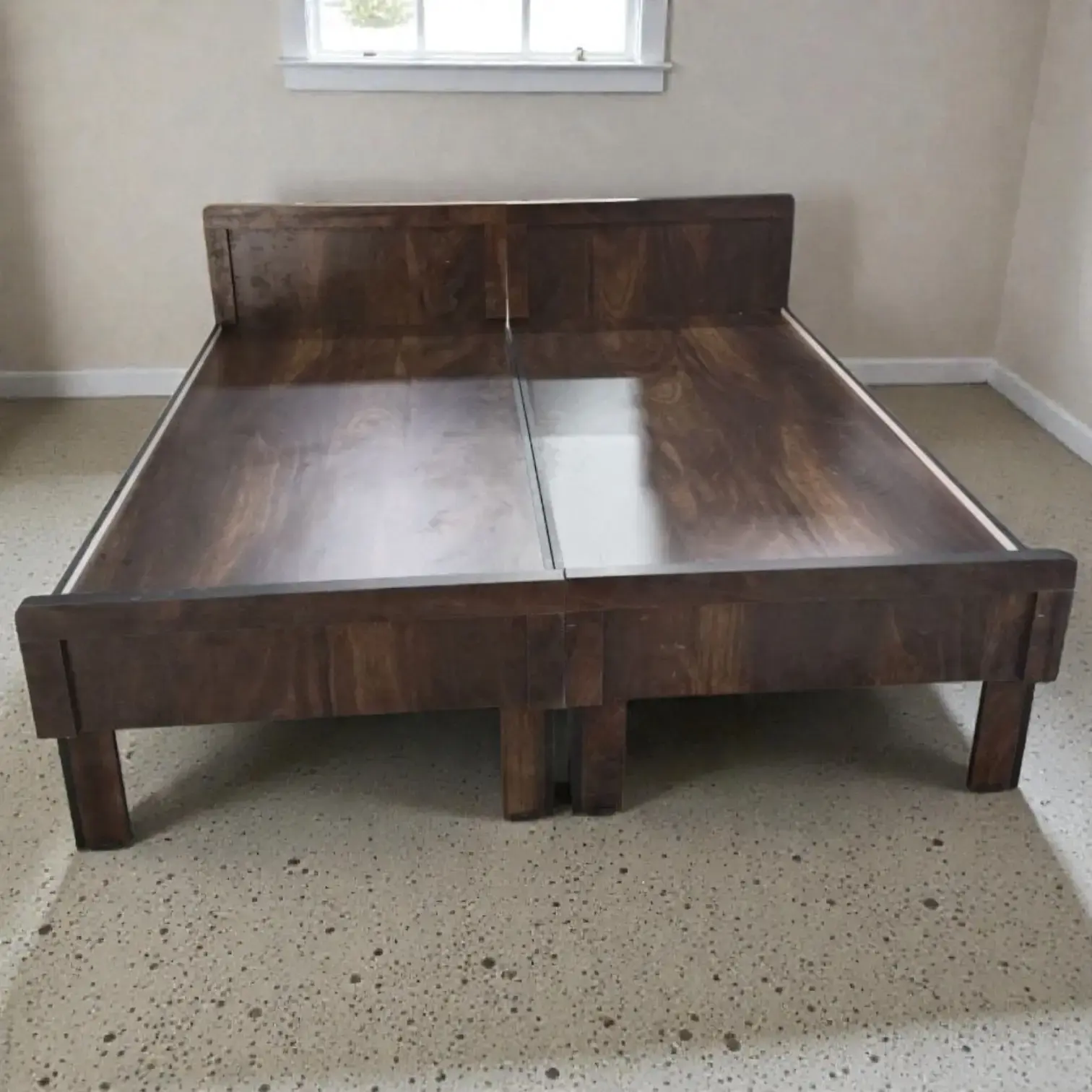 Modular Wooden Bed – 2 Piece (6×3 ft Each) with Underbed Storage Space - Junglewood