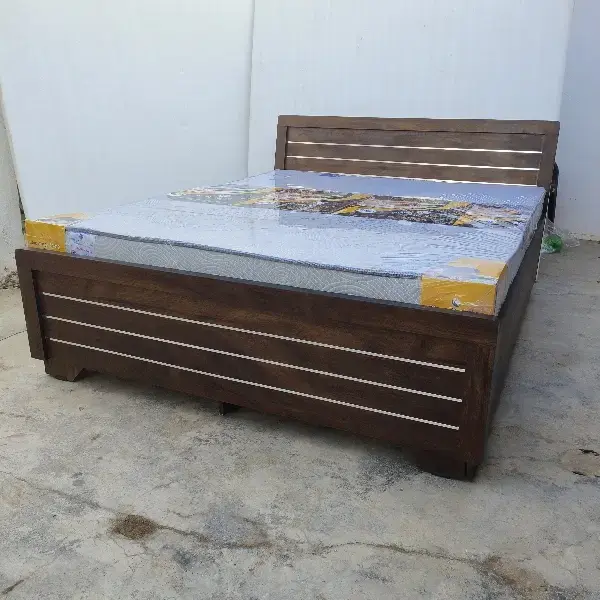 Double Bed Queen Size With Storage - Combo With Mattress