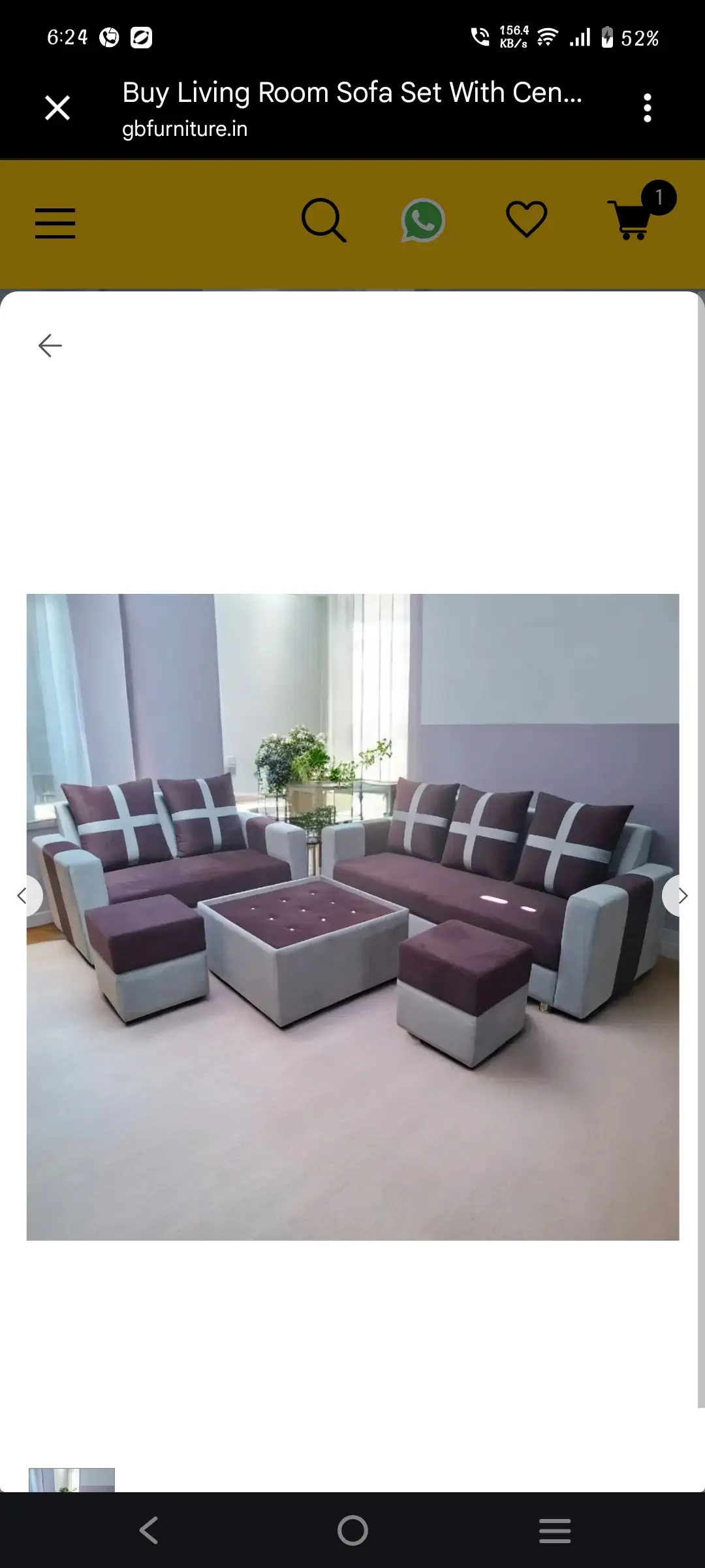 Sofa 3+2 with center table and puffy 