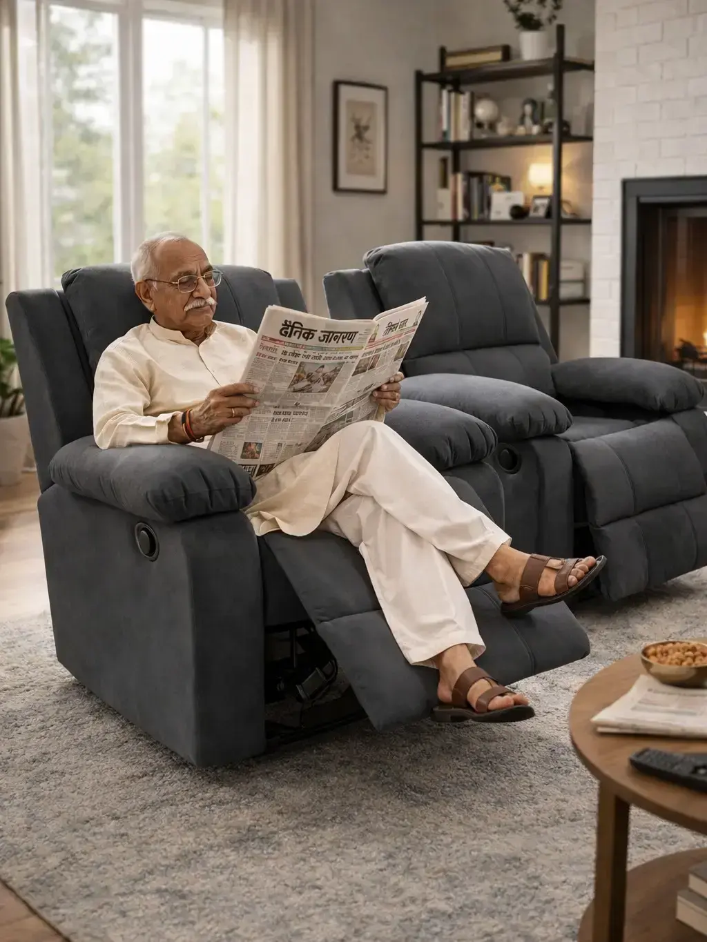 Power Recliner Sofa for Home Comfort
