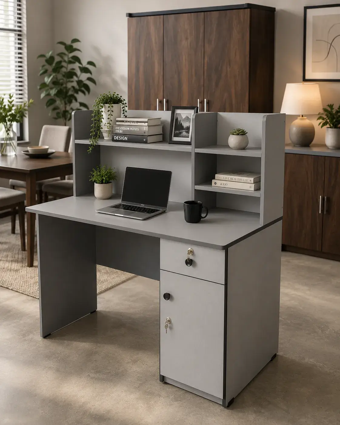 Study Table Open Shelf