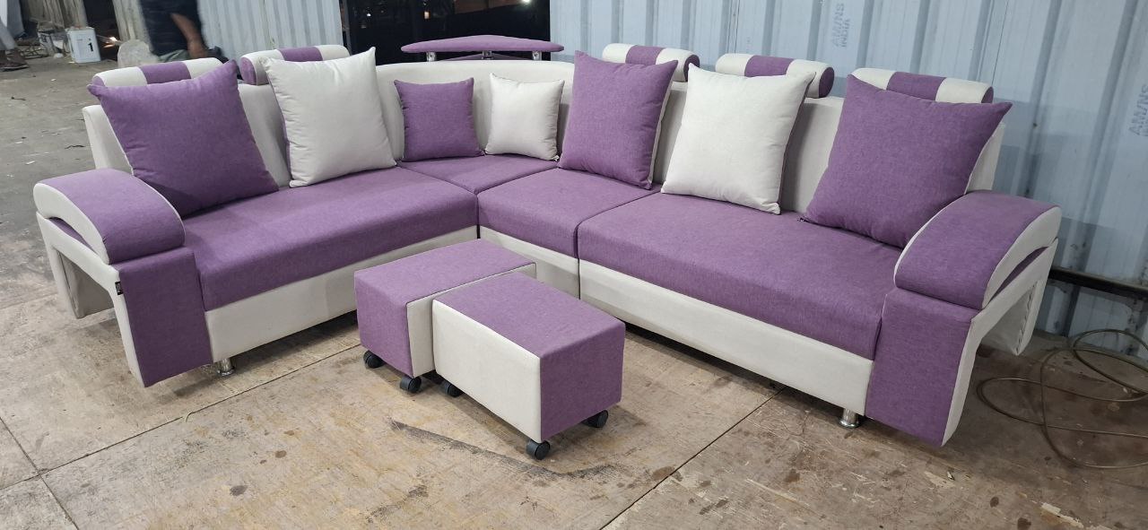 Puffy corner sofa