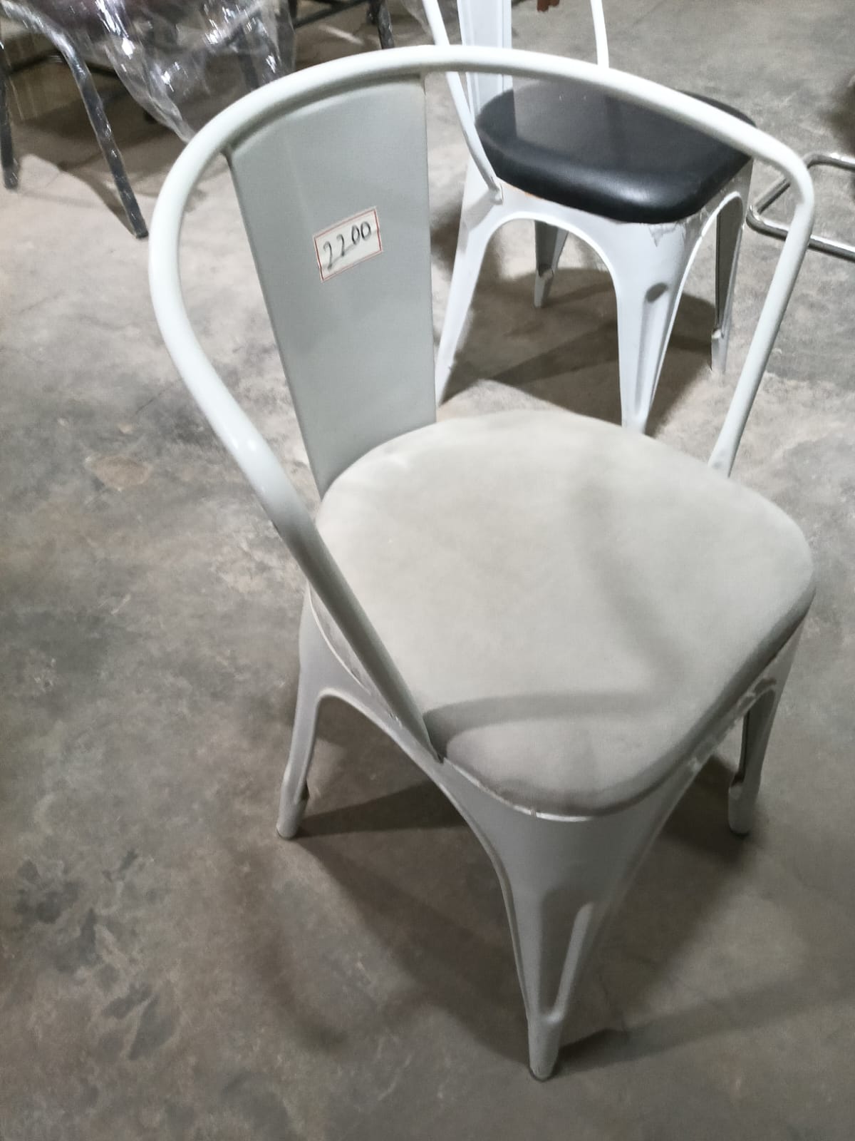 metal cafe chair