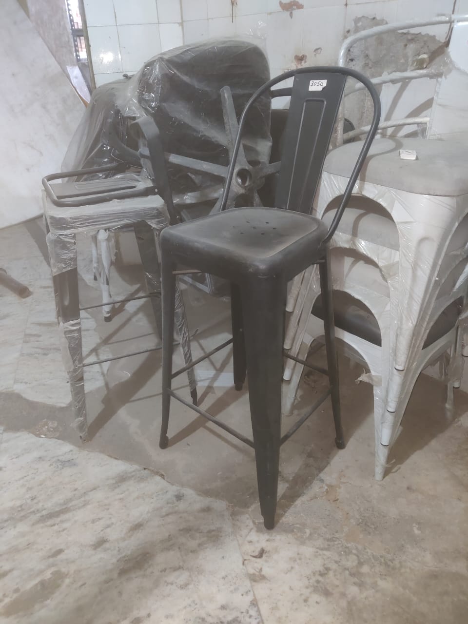 metal baar stool heavy