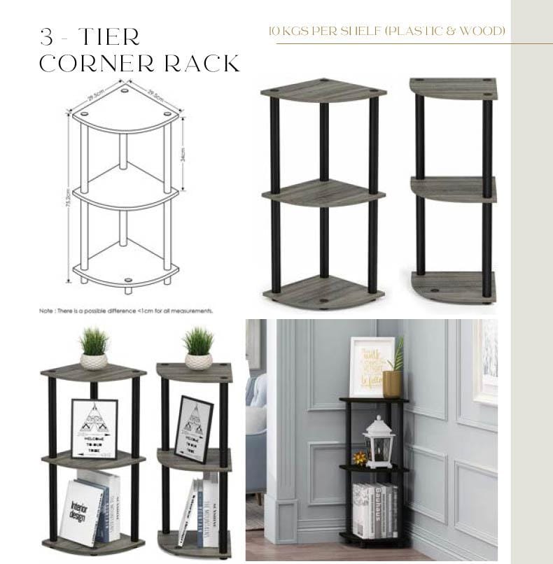 TNT - 213. 3 tier corner rack