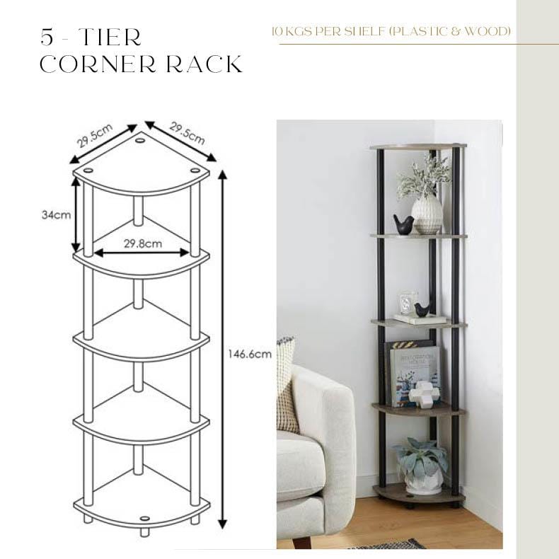 TNT - 215 5 tier corner rack
