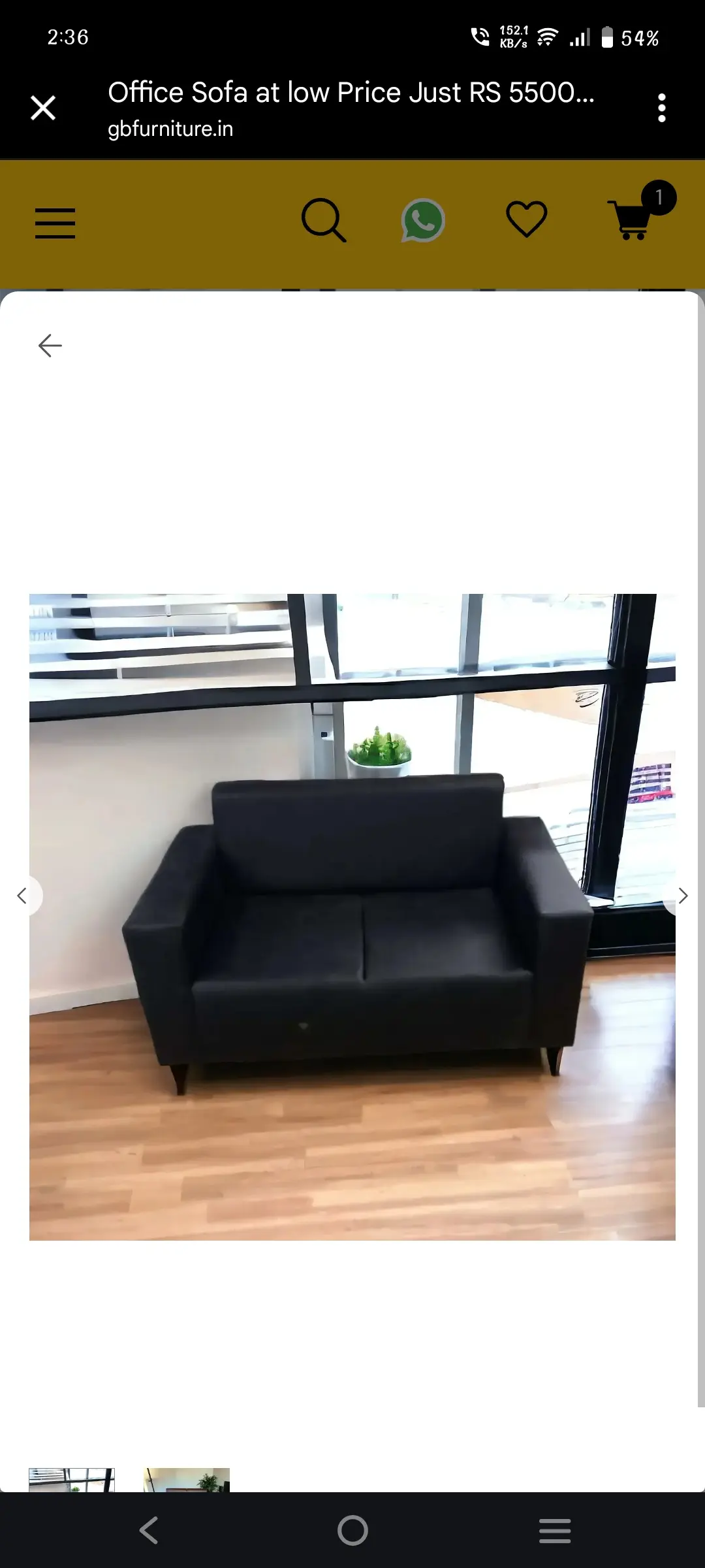 Sofa 2 seater sandwich