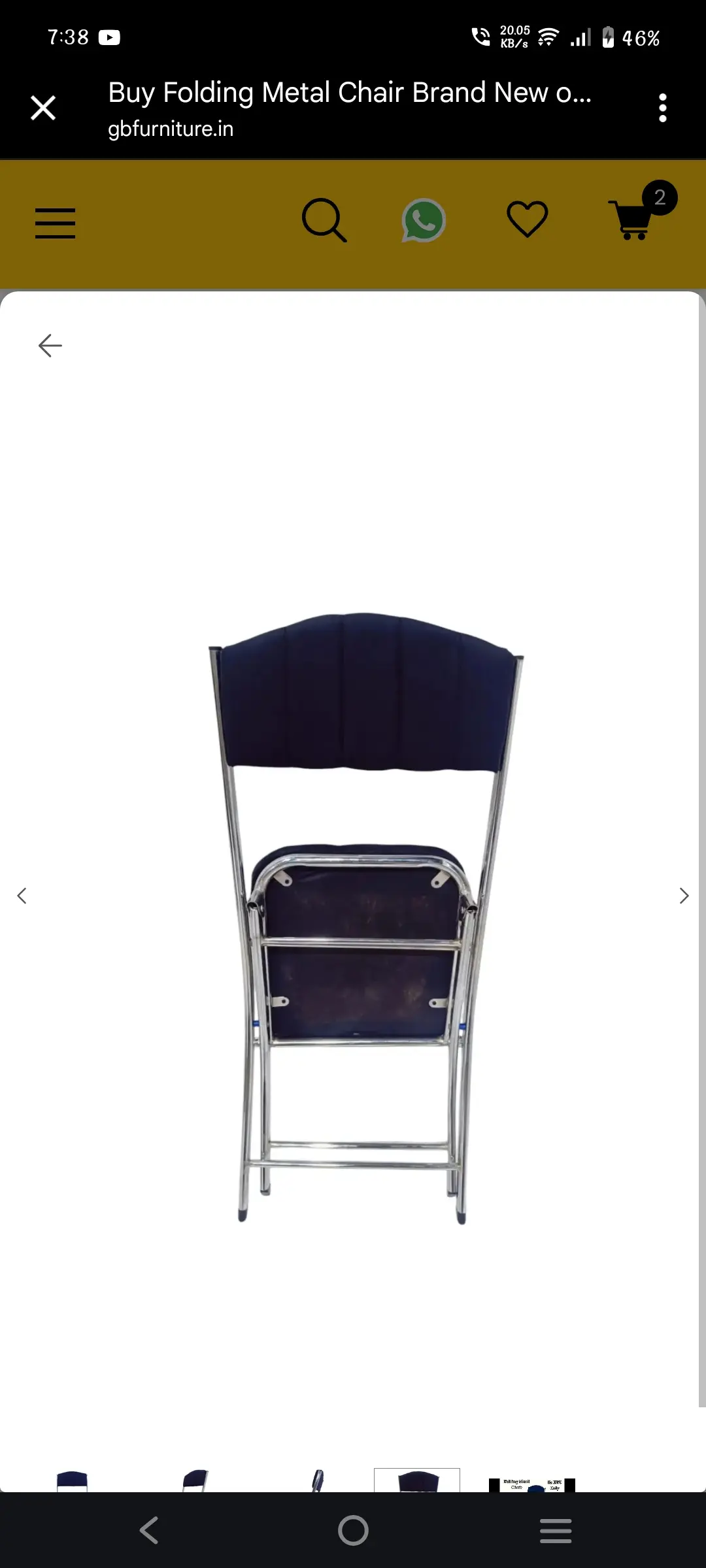 Ss folding chair zm